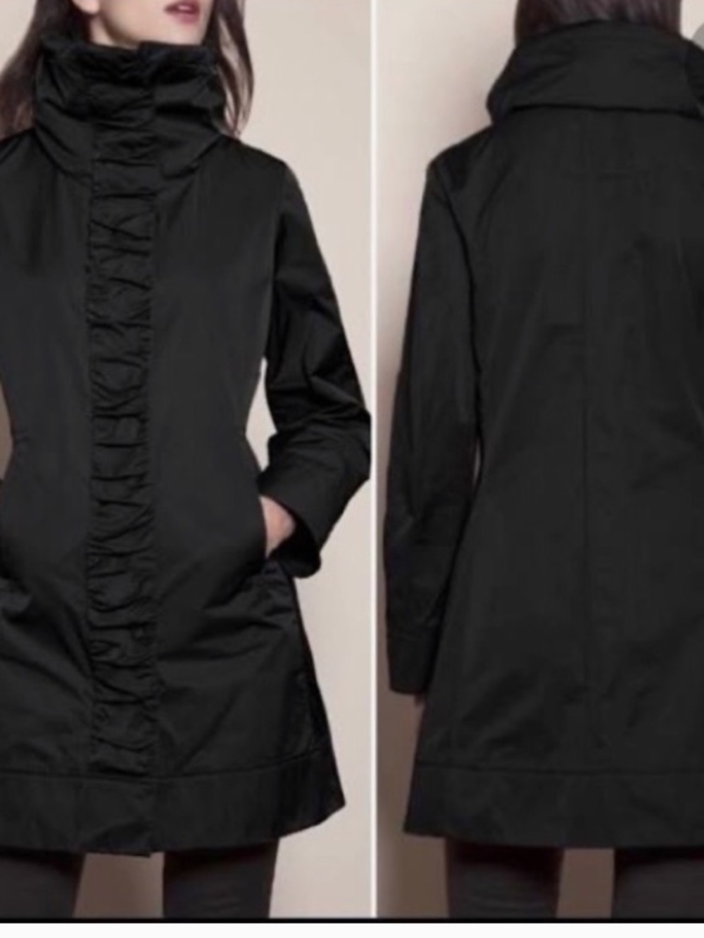Rainforest Black Packable raincoat, S, CB2687 - Picture 2 of 4
